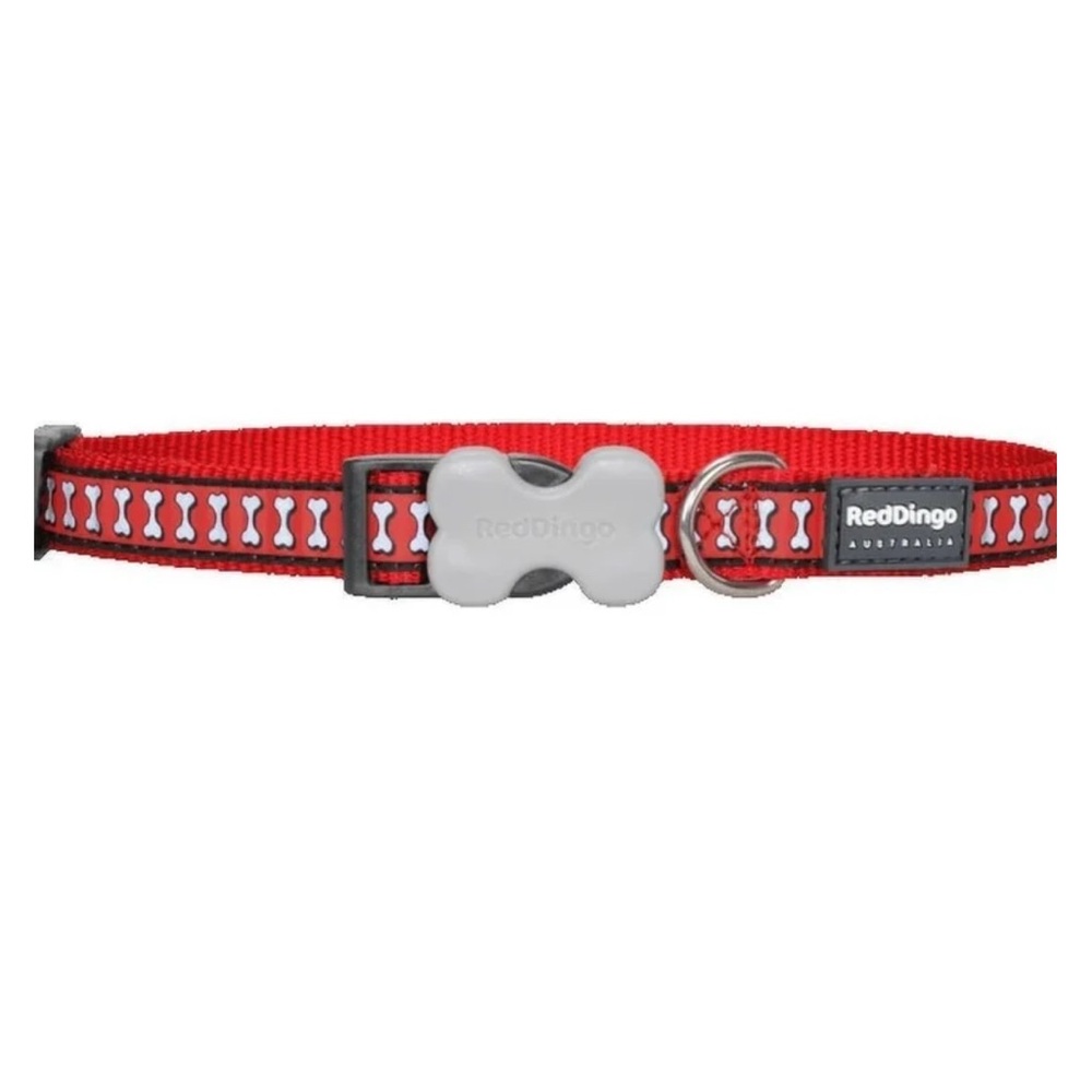 Red Dingo reflective Red Dog Collar